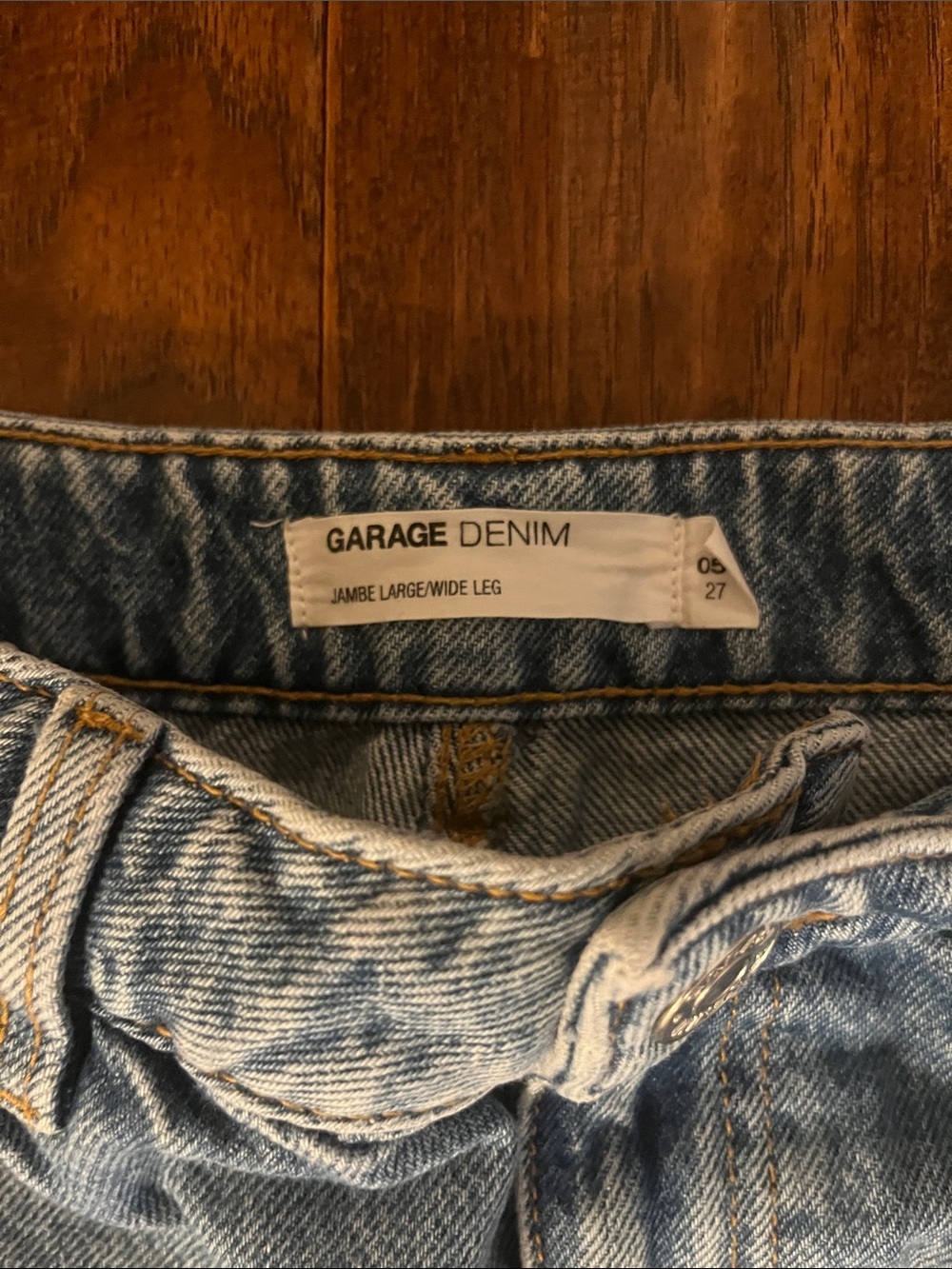 Garage High Rise Wide Leg Ripped Jeans - Picture 2 of 3